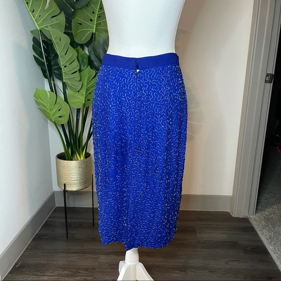 Vintage Lillie Rubin Dress, Fully Beaded Skirt Set, Two Piece, Evening Dress - Picture 12 of 16